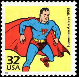 US Scott # 3185f, Superman Arrives 1938 : 1930's, 1998 32¢ Stamp, MNH - Picture 1 of 1
