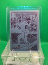 2018 Panini Donruss Magenta Printing Plate 1/1 Chipper Jones