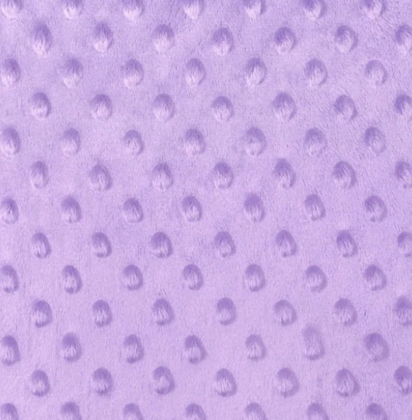 Fabric Soft Minky Dimple Dots Bubble Velour Plush Comfy Lilac Purple 27" x 57" - Image 1 of 1