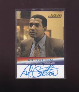 JAG 2006 Autograph card A5 Rif Hutton as Lt. Commander Alan Mattoni - Picture 1 of 2