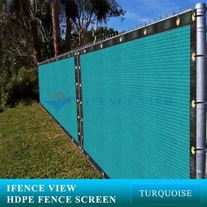 Ifenceview 6'x100' Turquoise Green Fence Privacy Screen Mesh Yard Construction - Picture 1 of 9