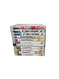 Playstation 3 PS3 Game Lot Sports NCAA Madden MLB Football Baseball Lot Of 11 - Picture 1 of 22