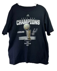NBA 2014 Champions San Antonio Spurs T-Shirt - Size: XL - Color: Black - Picture 1 of 4