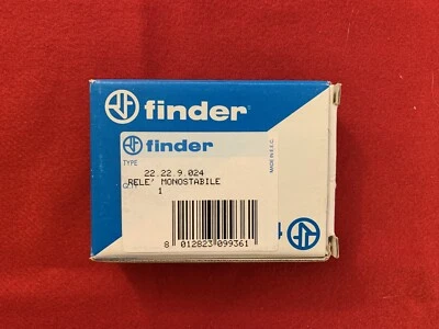 Relé FINDER 20.22.9.024 monostabile ad impulsi - bob 24vdc - contatti 230vca 20a - Immagine 1 di 2