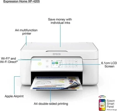 Epson Expression Home XP-4205 All-One Multifunction Wireless Inkjet Printer - Image 1 of 3