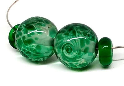 Cuentas de vidrio de murano hechas a mano únicas marca Tamara Yarilo 4 piezas Foto 1 de 4