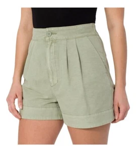 Neu mit Etikett Joie Damen plissierte Shorts. Größe: MEDIUM. Farbe: Verblasster Kaktus - Bild 1 von 6