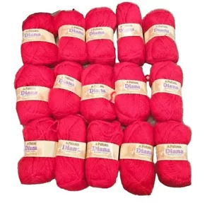 Patons DIANA 15 Brushed Chunky Soft Yarn Red Shade 9004 49029lot - Picture 1 of 5
