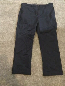 Roundtree & Yorke Total Flex Pants Size 40x32 Navy Blue Flat Front Casual - Picture 1 of 7