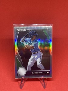 2021 Panini Prizm Draft Picks Carson Williams Silver Prizm Tampa Bay Rays #PDP28