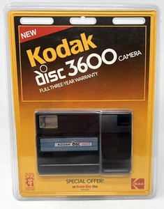 Cámara fotográfica Kodak Disc 3600 Point & Shoot Disc, sellada de colección - Imagen 1 de 9