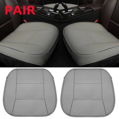 Pair For TOYOTA Car 2 Front Seat Cover PU Leather Full Surround Cushion Mat Pad - Image 1 of 4