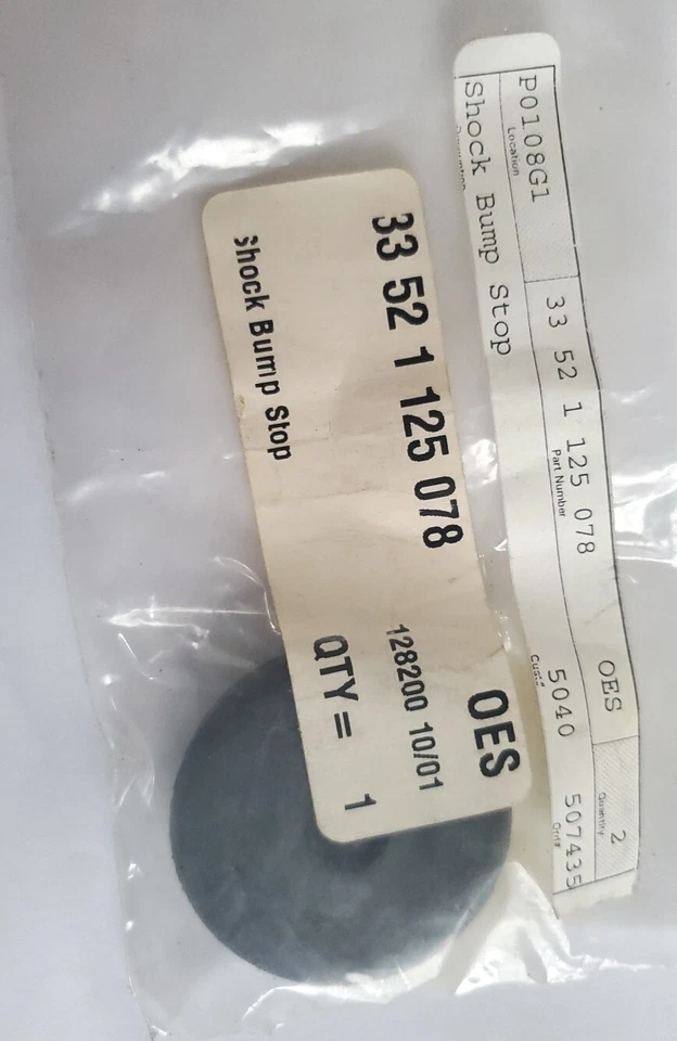 33-52-1-125-078 оригинальный поставщик отбойник задний со стороны водителя или пассажира для BMW - Изображение 1 из 4