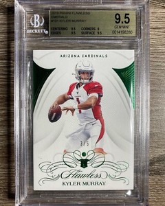 2019 Panini Flawless Kyler Murray Rookie Flawless Emerald /5 BGS 9.5 #101 RC SSP