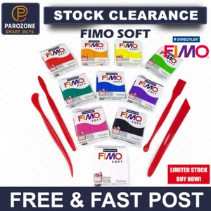 FIMO Soft Polymer Modelliermasse - 57g - Anfänger Set 10 Farben + FIMO Tools - Bild 1 von 10