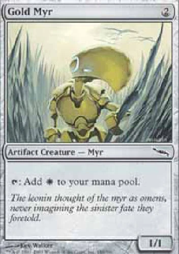 GOLD MYR Mirrodin MTG Magic the Gathering Cards DJMagic - Image 1 of 1