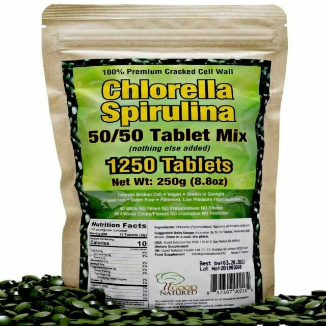 Chlorella Spirulina Tablet - 1250 Pieces
