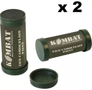 KombatUK Army Military 2 colori mimetico trucco crema viso vernice viso - confezione da 2 - Foto 1 di 1