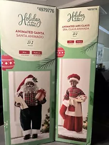 Holiday CHRISTMAS 29” African American Animated 8 SONGS Mr. & Mrs. Santa Claus 2 - Picture 1 of 19