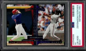 PSA 10 - 1997 Donruss #438 Barry Bonds/Ivan Rodriguez - Giants/Rangers HOF - Bild 1 von 2