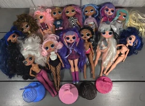 LOL Surprise OMG FASHION Dolls 9” Lot of 14 With Clothing And Stands - Picture 1 of 14
