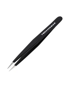 Tweezerman Edelstahl Spitzpinzette schwarz (1241-CR) - Bild 1 von 2