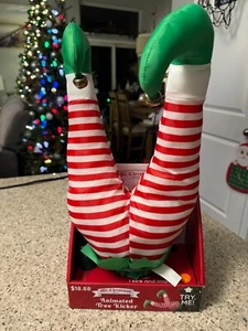 Mr Christmas Animated Tree Kicker Elf Tree Kicker Plush Motion Activated NEW! - Picture 1 of 1