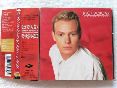 Jason Donovan Ten Good Reasons W/Obi JAPAN CD PWL Records 29B2-39, 1989 Kylie - Image 1 of 3