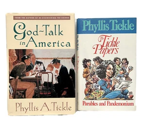 Phyllis Tickle Book Lot: God-Talk in America & The Tickle Papers-AUTHOR SIGNED  - Picture 1 of 8