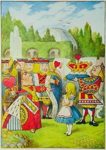 OFF WITH HER HEAD Tenniel Illustration for Lewis Carroll's Alice in Wonderland - Picture 1 of 3