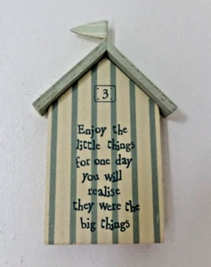 ACCESORIO BAÑO CABAÑA PLAYA "DISFRUTA DE LAS PEQUEÑAS COSAS" - Imagen 1 de 3