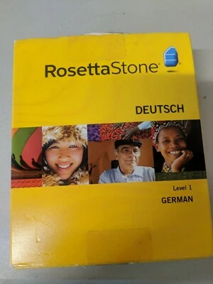  RosettaStone GERMAN (Deutsch) Level 1 Boxed Set - Win/Mac Personal CIB ~ #71  - Image 1 of 2