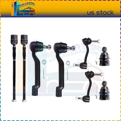 Brand Suspension 8Pcs Outer & Inner Tie Rod End For 1993-1997 Mercury Cougar Foto 1 de 4