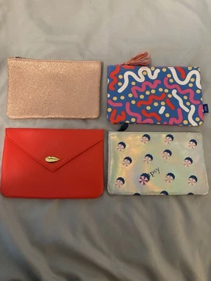 Lot of 4 IPSY Cosmetic Makeup Bags Beauty Pouches Unused, No Makeup - Image 1 of 4
