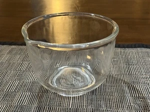 Fire King Clear Glass Sunbeam Mixing Bowl for Mixmaster 6.5 in w/ Pouring Spout - Picture 1 of 14