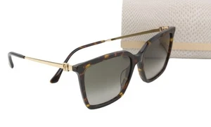 JIMMY CHOO Totta/G/S Women Sunglasses OS Brown Animal Tinted Square RRP€329 - Picture 1 of 8