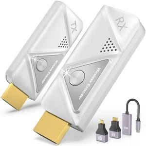 Drahtloser HDMI-Transmitter und Empfänger 100 Fuß/30 m, 4K Dekodierung 1080P Ausgang Kabel... - Bild 1 von 7