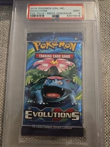 2016 Pokemon Evolutions PSA 9 MINT Graded Venusaur Sealed Booster Pack - Picture 1 of 1