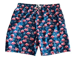Bañador Maui Waves Rosa Flamenco Pantalones Cortos Cordón Bolsillos Para Hombres XL - Imagen 1 de 5