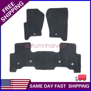 New For 2008-2016 Land Rover LR3 LR4 Front & Rear Velour Floor Mats Carpet 3PCS - Picture 1 of 14