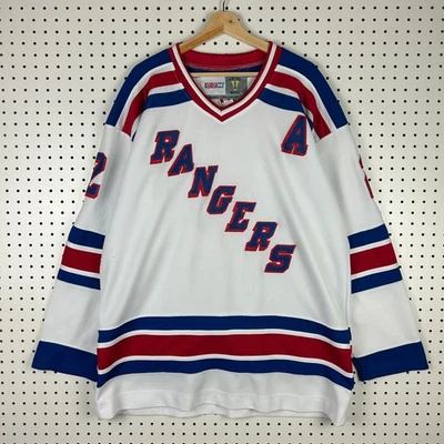 Brian Leetch Jersey Size 54 CCM White New York Rangers Stitched NHL #2 READ  - Image 1 of 4
