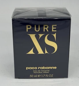 PURE XS BY PACO RABANNE-MEN-SPRAY-EDT-1.7 OZ-50 ML-AUTHENTIC-MADE IN SPAIN - Picture 1 of 3