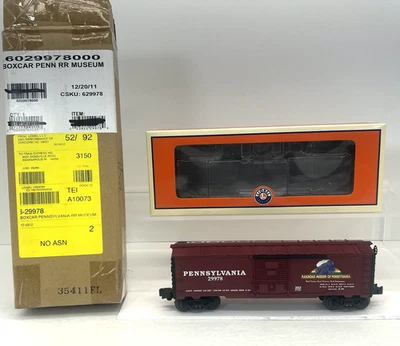 Lionel 6-29978 Pennsylvania Railroad Museum Boxcar  #29978 O Gauge NEW PRR - Image 1 of 4