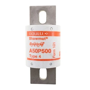 FERRAZ SHAWMUT A50P500-4 SEMICONDUCTOR BLADE FUSE, TYPE-4, 500VAC, 500-AMP - Picture 1 of 1