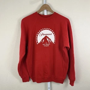 Felpa Raglan Paramount Studio vintage anni 80 uomo L grande punto singolo rossa - Foto 1 di 4