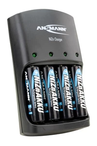 ANSMANN Nickel-Zink Ladegerät für 1,6V NiZn AA & AAA Akkus inkl. 4x AA 2500mWh - Bild 1 von 3