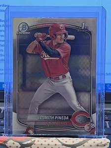 Esmith Pineda 1st Chrome Prospect Rookie 2025 Bowman Card BCP-37 Cincinnati Reds - Picture 1 of 2
