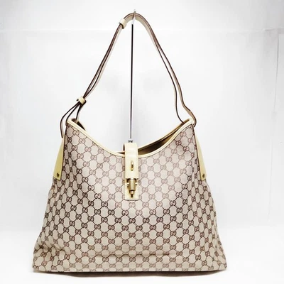NO TARIFF Gucci Shoulder Bag Brown Canvas 3287032 - Image 1 of 4