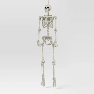 HYDE AND EEK! BOUTIQUE 60" Poseable Bone Skeleton Halloween Decorative Prop Off-White - Hyde and EEK!