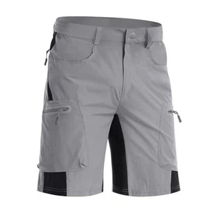 Men's Hiking Shorts Quick Dry Cargo Shorts Ripstop Tactical Water Repellent - Picture 1 of 6